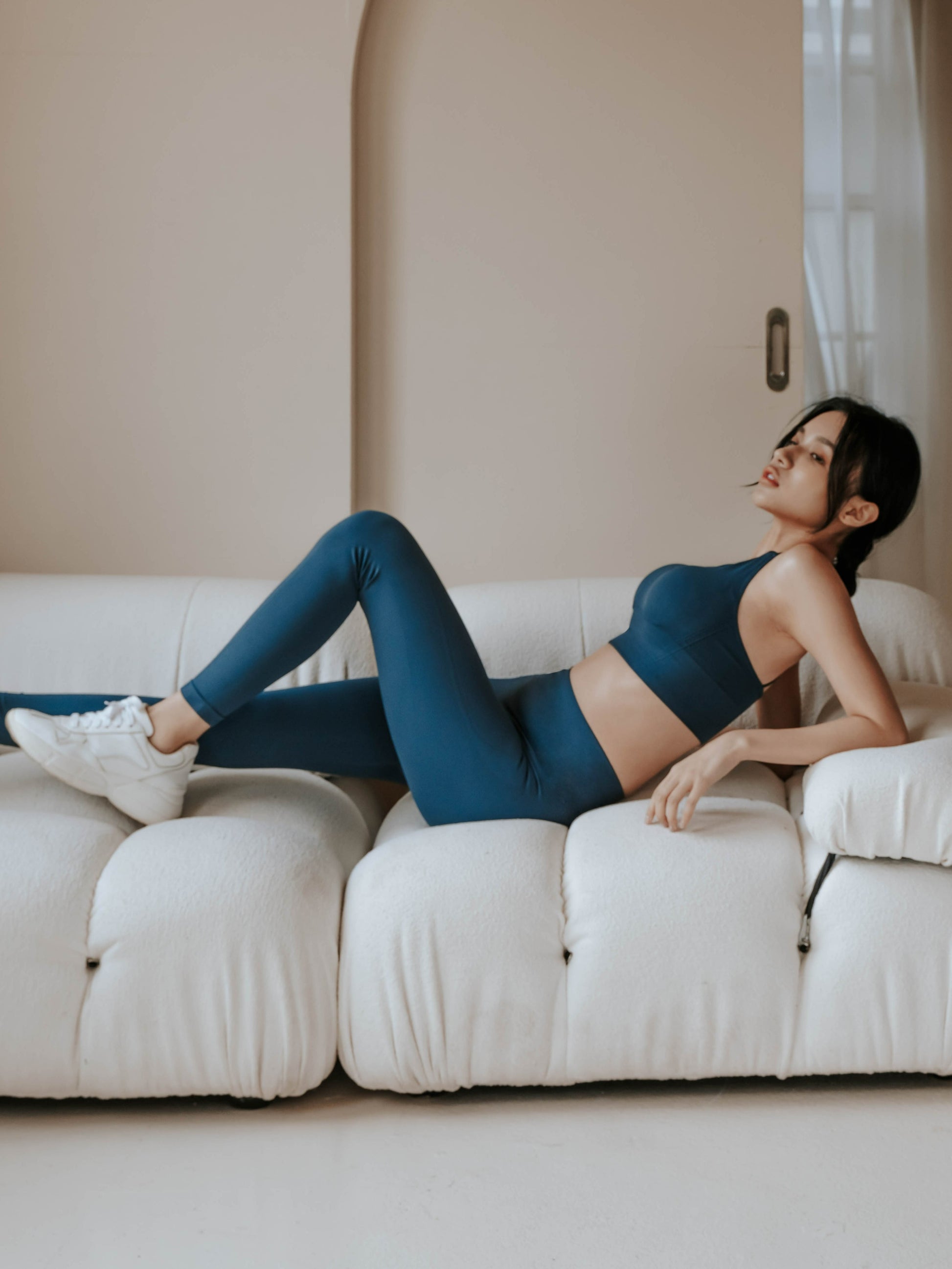 NU Concept 肌能衣研製所 FIR 美敷肌能壓力褲-全長-寧靜藍綠,美膚美肌不費力!血流速&血氧量提高與血流量成正相關 透過微循環檢測儀肉眼見證, FIR美敷肌能®獨家創新技術, 有效提高血液流速 25% &血氧濃度3%,更是超越石墨烯,循環加倍!